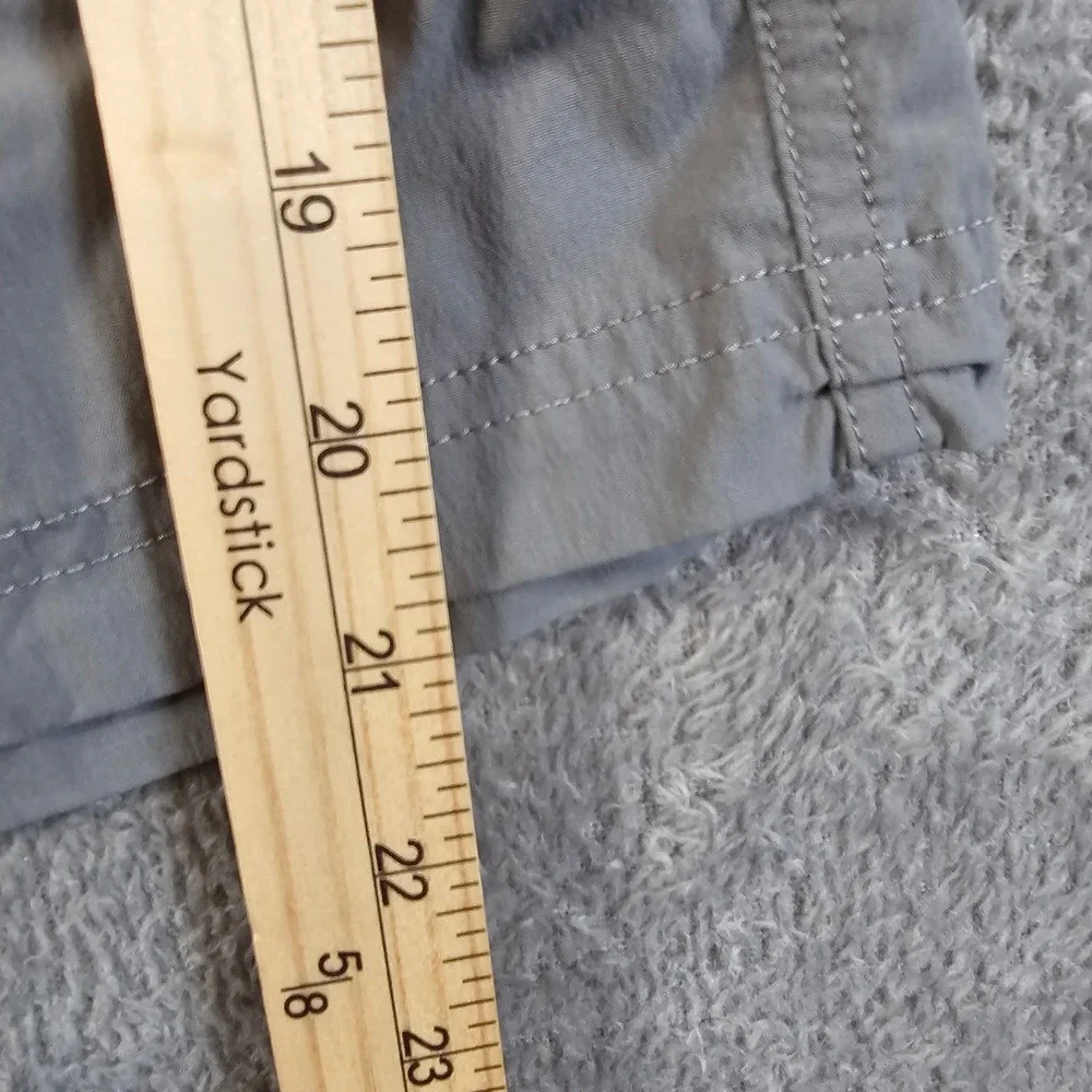 REI Co-op Sahara‎ Cargo Shorts Mens 34 Grey Relaxed Fit Hiking Outdoor Belted